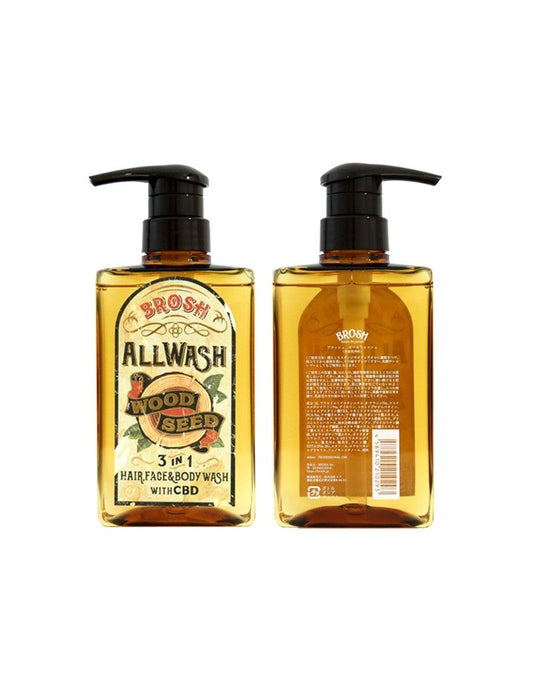 BROSH ALL WASH WOOD SEED CBD 3 IN 1 – 400ML