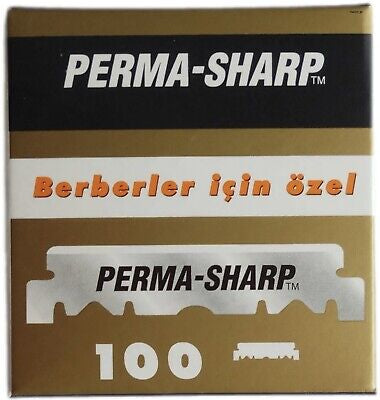 Perma-Sharp Single Edge Barber razor blades 100 pcs