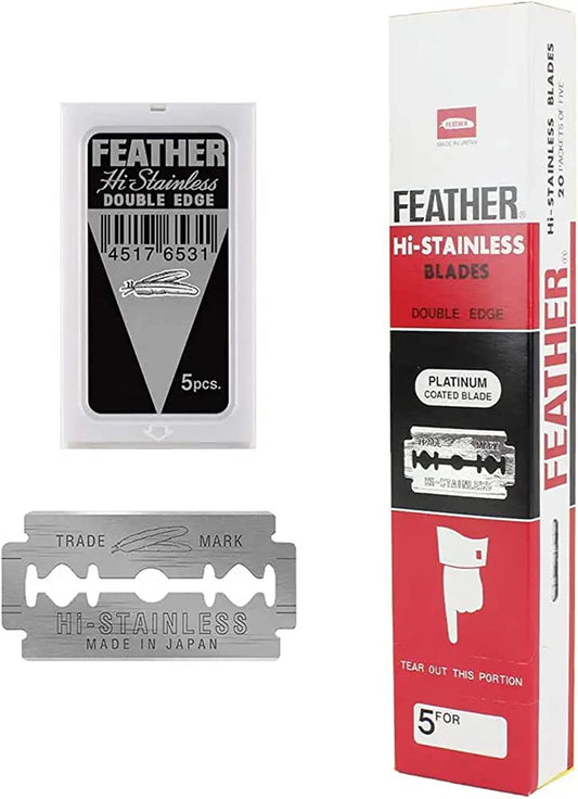 FEATHER DOUBLE RAZOR BLADE 5-PACK (20 pcs)